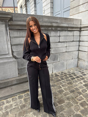 Pull dos nu + manche