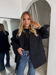 Blouse cachemire noire