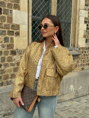 Oversized shiny bomber