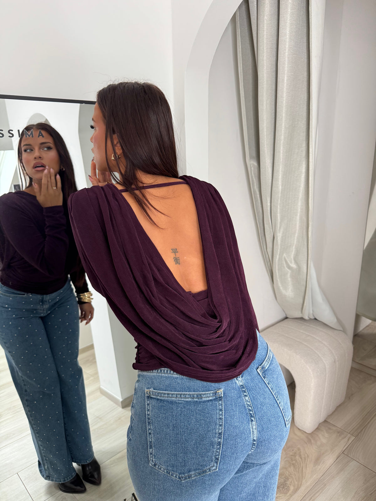 Blouse riva prune