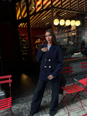 Blazer inez bleu nuit