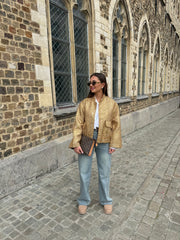 Oversized shiny bomber