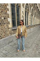 Oversized shiny bomber