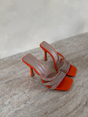 Orange Fritza heels