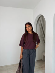 T-shirt Lysée prune