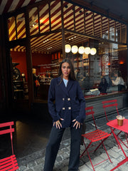 Blazer inez bleu nuit