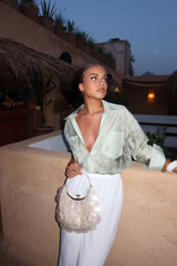 Chemisier Olyne vert création