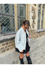 Oversized shiny bomber