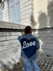 Veste en jeans love