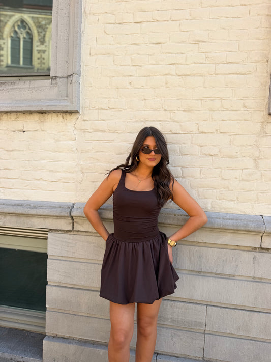Robe Rynae marron
