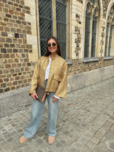 Oversized shiny bomber