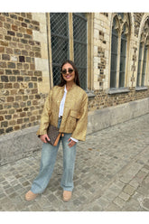 Oversized shiny bomber