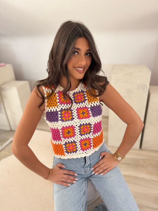 Top crochet Violette