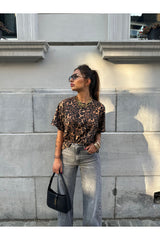 T-shirt léopard