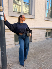 T-shirt manche longue bleu marine