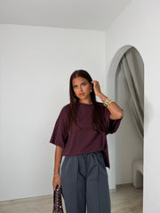 T-shirt Lysée prune