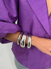 Trio de bracelets silver