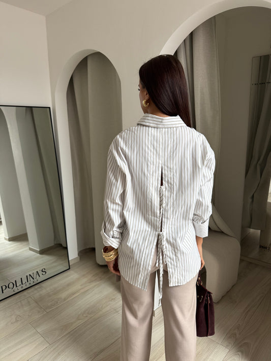 Chemise capu taupe