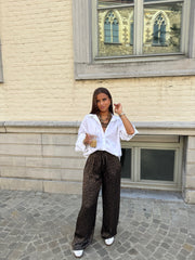 Pantalon print léopard