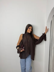 Blouse Letizia marron