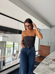 Top bustier escada noir