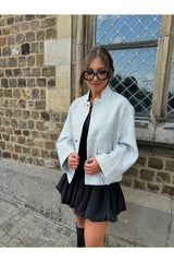 Oversized shiny bomber