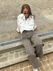 Jeans selman léopard