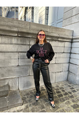 Pantalon simili cuir Liv