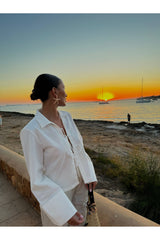 Chemisier Lino blanc