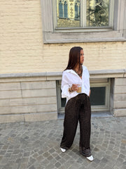 Pantalon print léopard