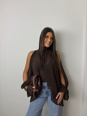 Blouse Letizia marron