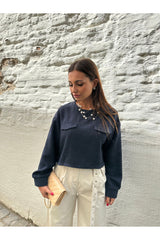 Pull faro bleu marine