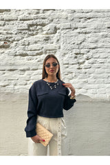 Pull faro bleu marine