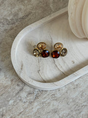 Boucles d’oreilles Éléonore coffee