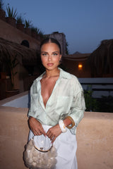 Chemisier Olyne vert création