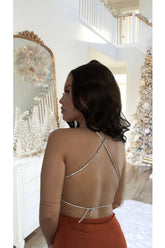 Alma roestkleurige jurk