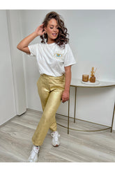 Faux gouden broek