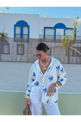 Chemise brodée janelle