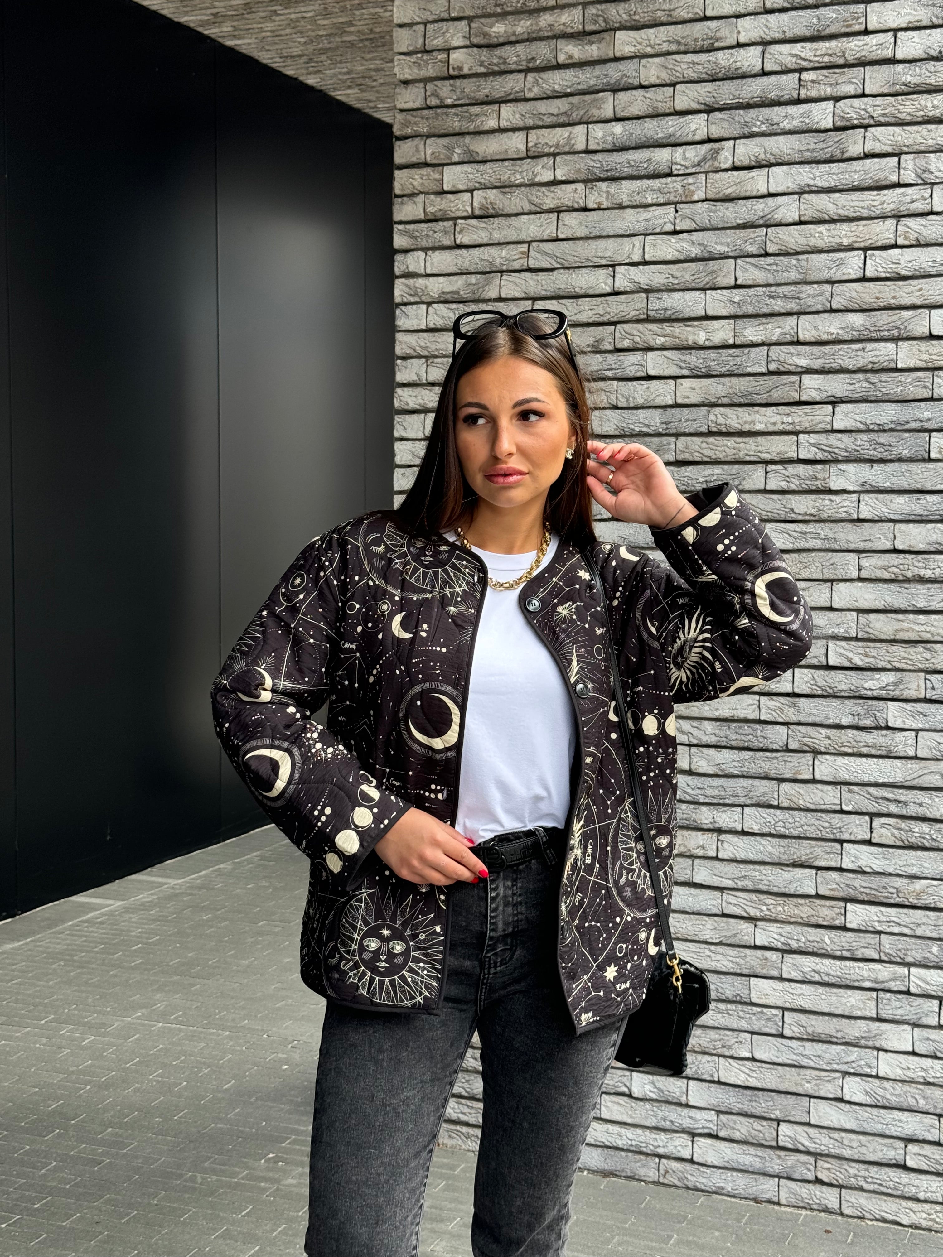 Veste matelassée imprimé astro