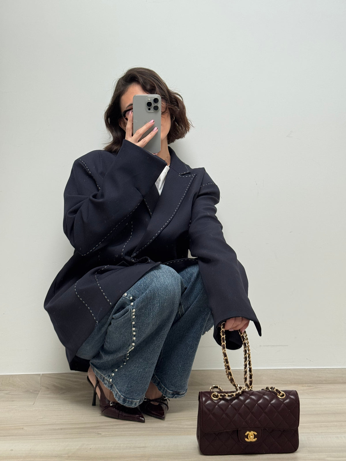 Blazer Times bleu nuit