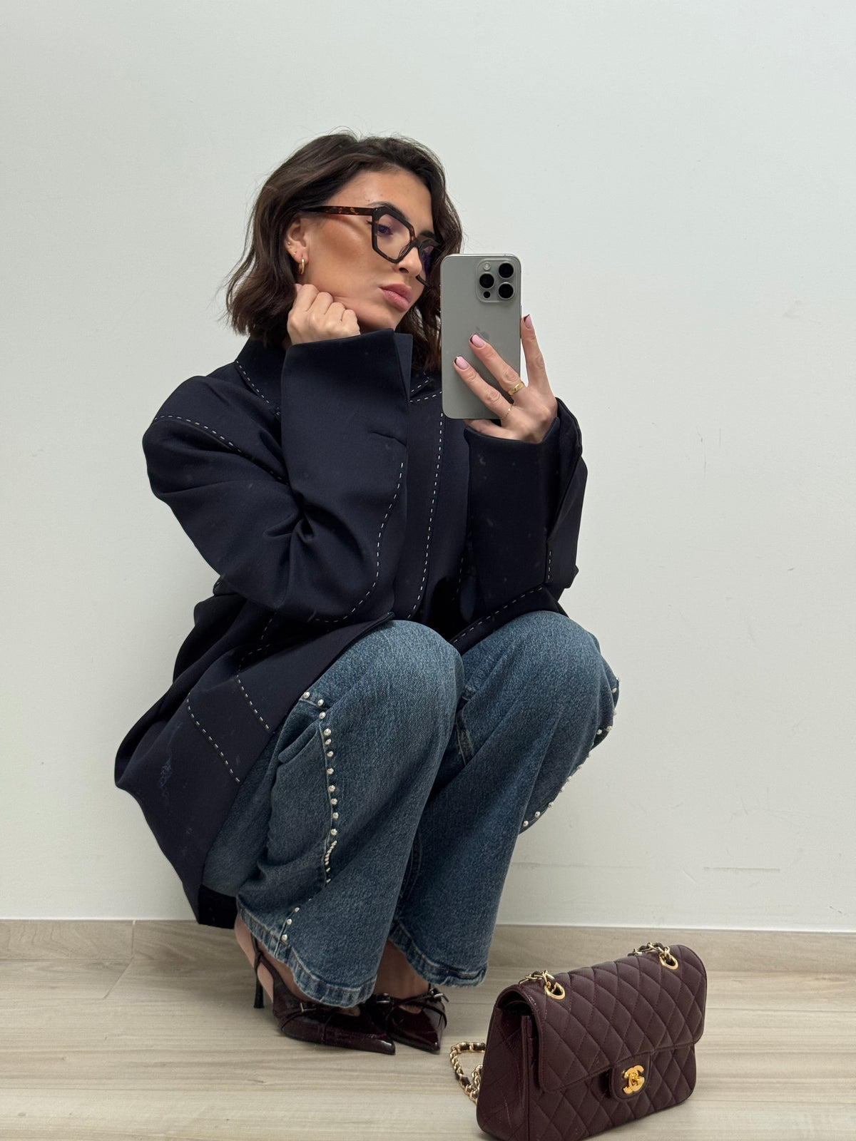 Blazer Times bleu nuit