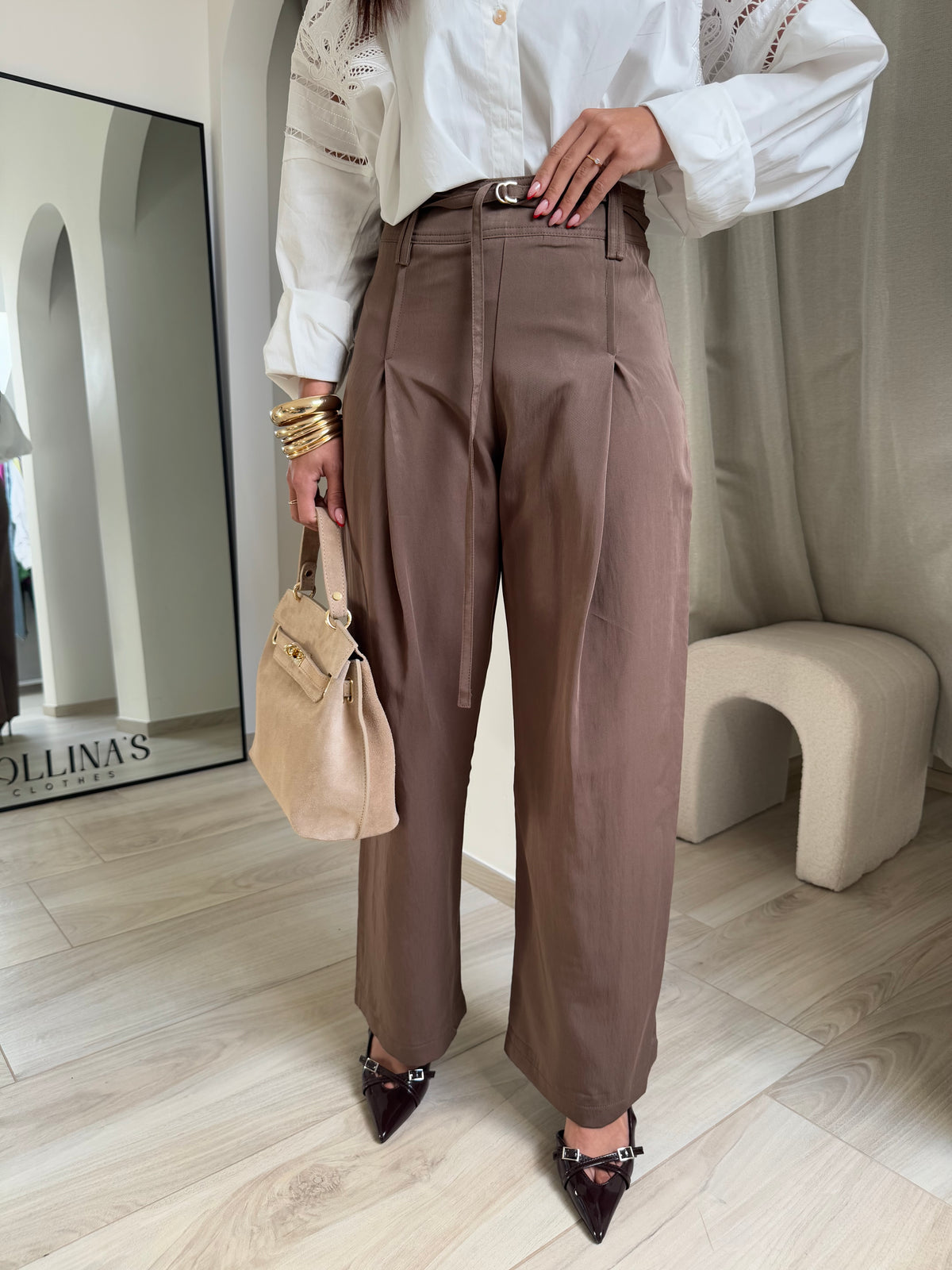 Pantalon vanja marron