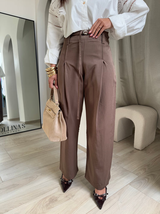 Pantalon vanja marron