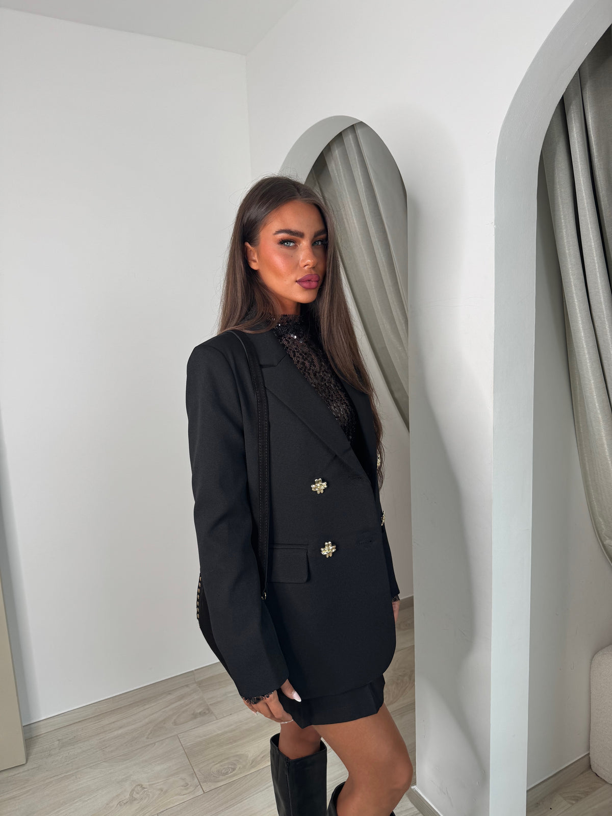 Blazer norée noir