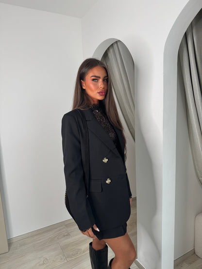 Blazer norée noir
