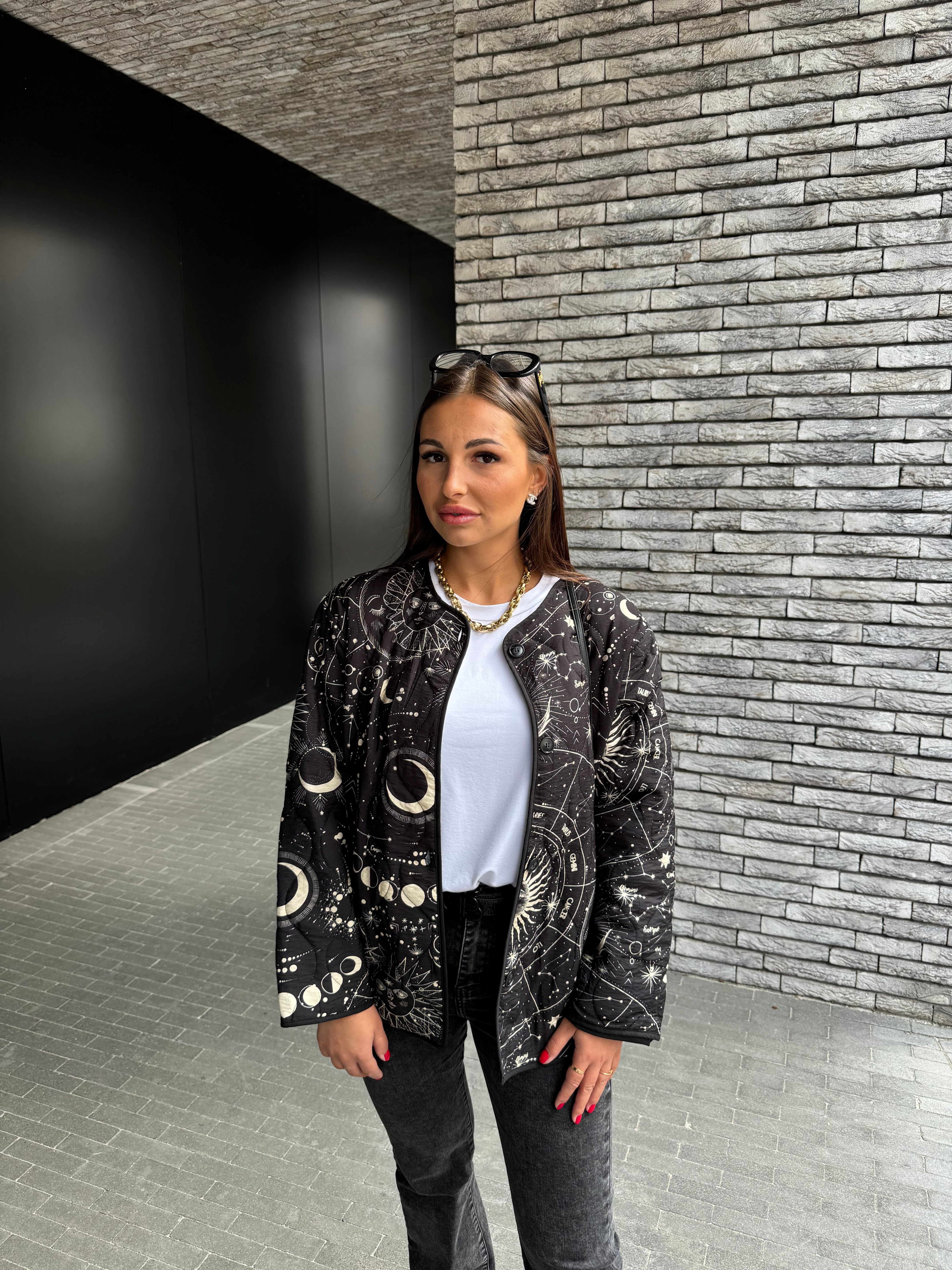 Veste matelassée imprimé astro