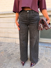 Jeans Davina print léopard