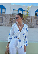 Chemise brodée janelle