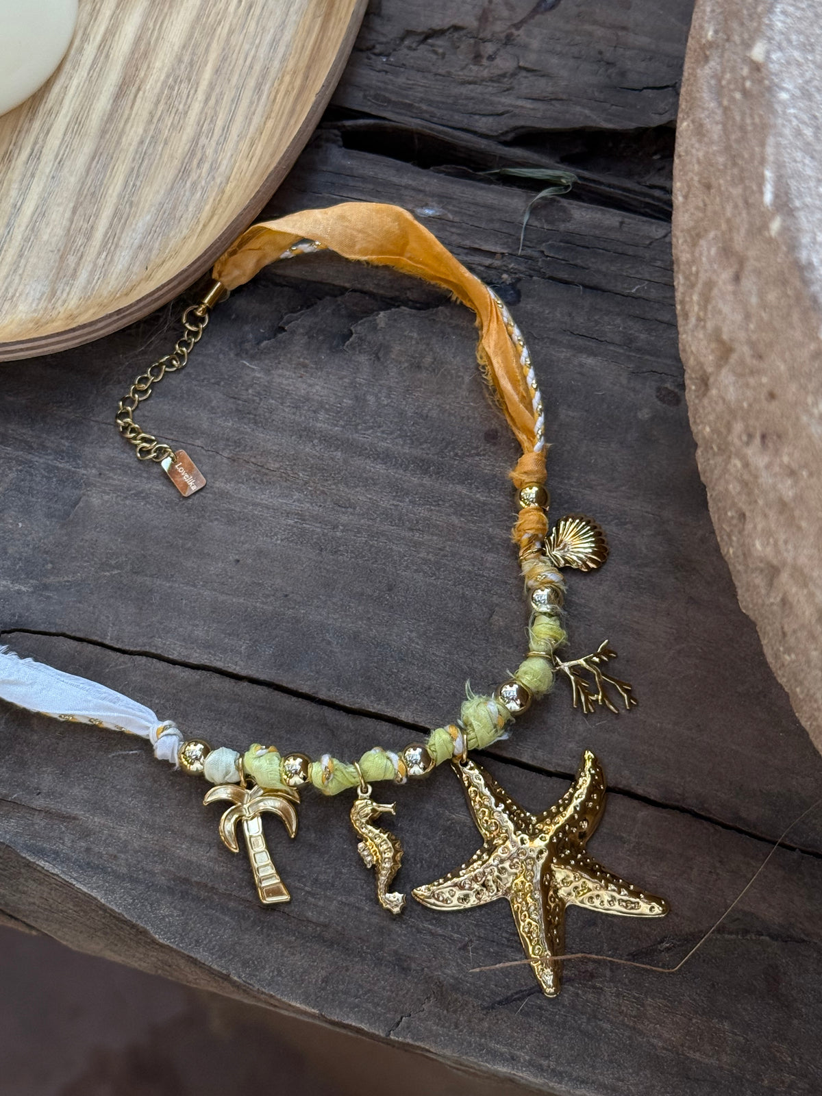 Collier Lio orange