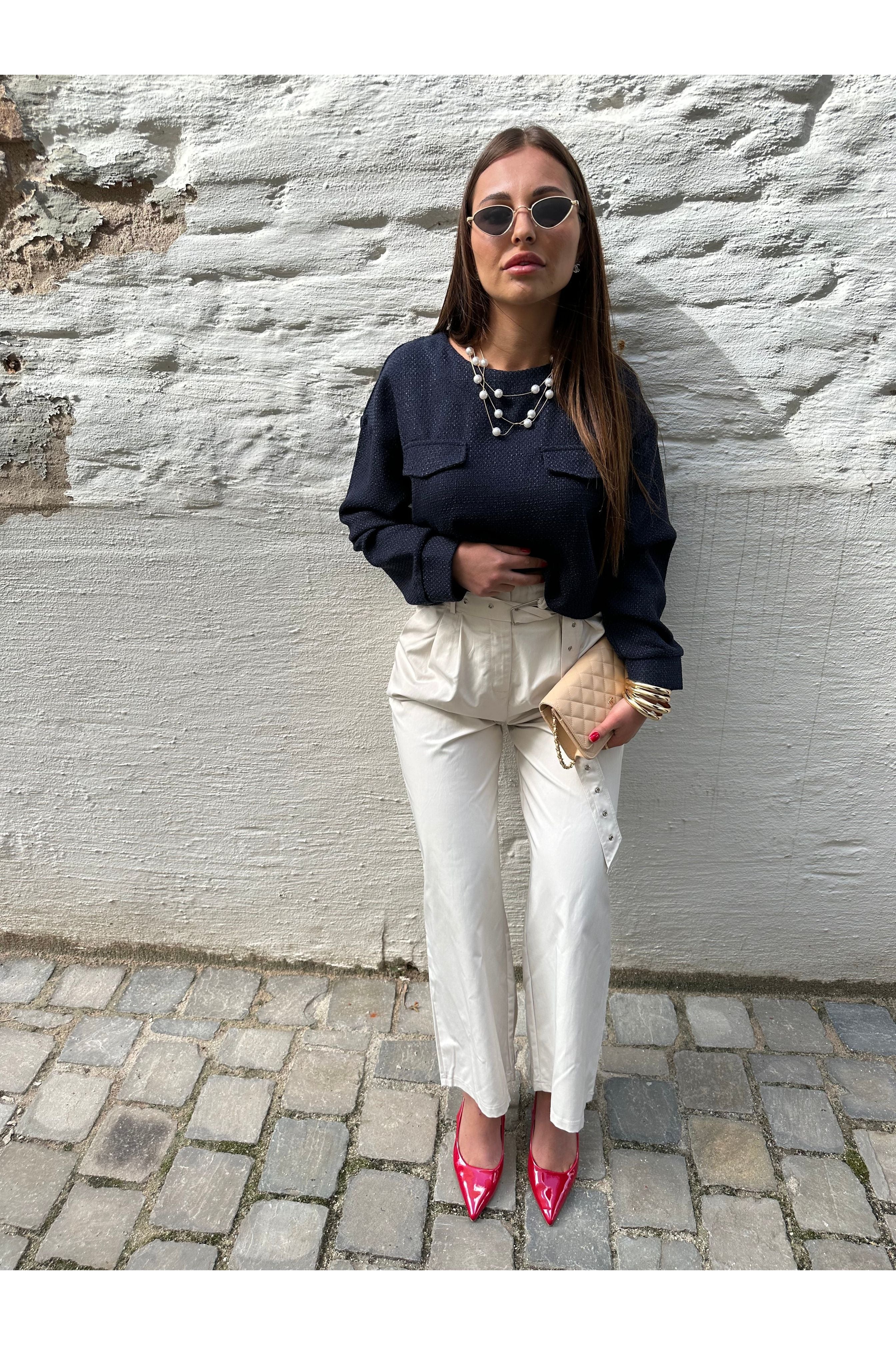 Pull faro bleu marine